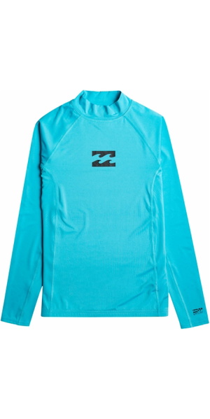 2026 Billabong Junior Waves All Day Long Sleeve Rash Vest EBBWR00100 - Bright Blue